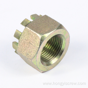 Round Slotted Hex Castle Nuts